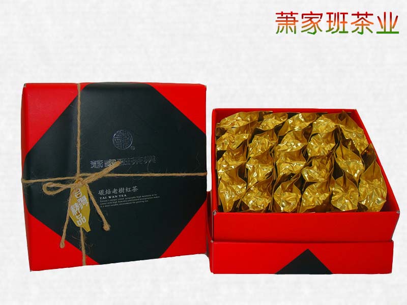 碳焙老树 正宗台湾高山茶 阿萨姆红茶茶叶 散装礼盒20泡 特价包邮