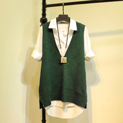 春季韩版中长款女式开衫针织衫前长后<em>短薄款</em>毛