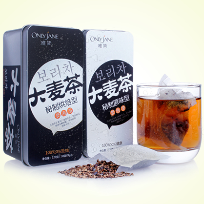 唯简/大麦茶韩国原装/五谷原味烘焙大麦茶组合/袋泡茶/240g 包邮