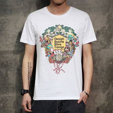 【洛克蒂蒙】男士圆领印花T恤