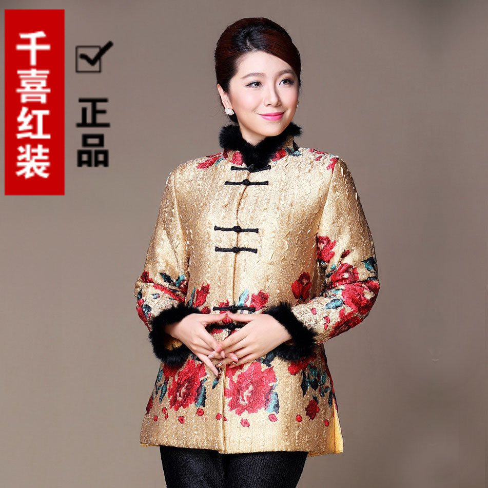 正品[中年女唐装棉服]唐装棉服女评测 中老年唐