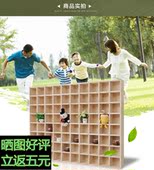 纯实木格子架置物格挂墙茶壶展示架收纳格墙壁隔板创意格子墙面格