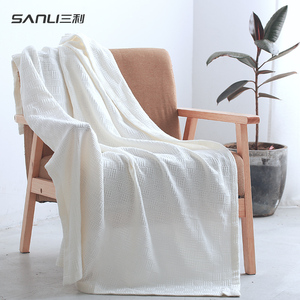 三利 纯棉毛巾盖毯