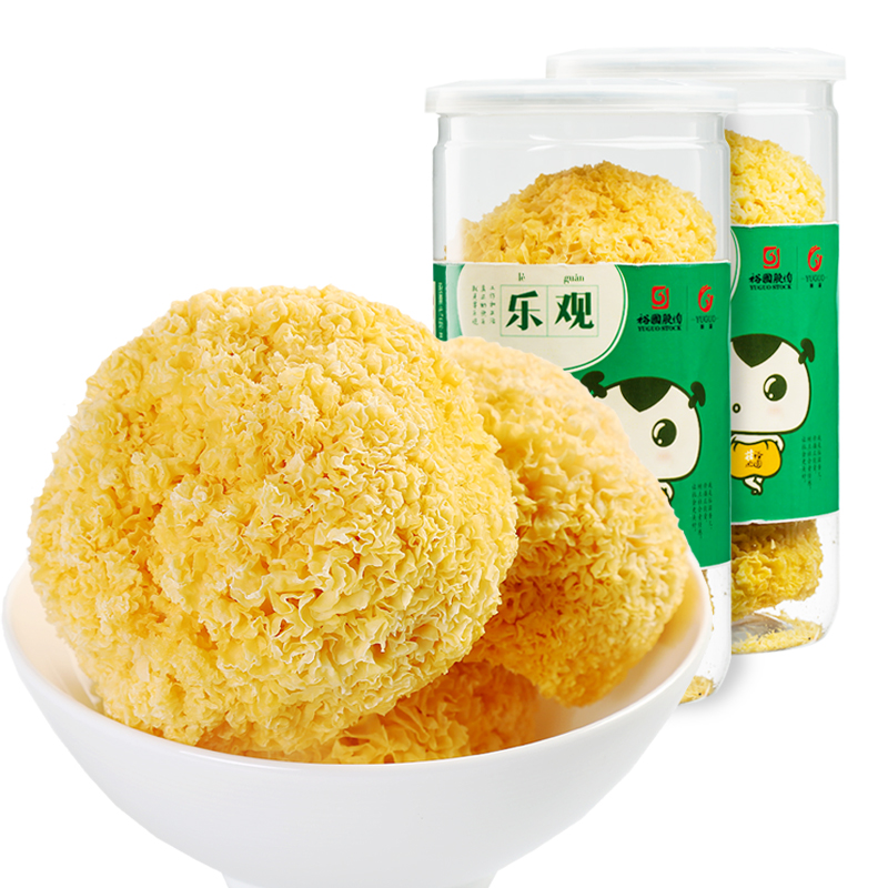 大洪山古田银耳干货白木耳丑耳特级糯耳无硫雪耳100克*2罐