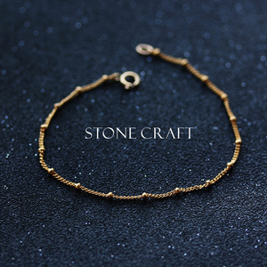 小石匠原创设计14k注金手链