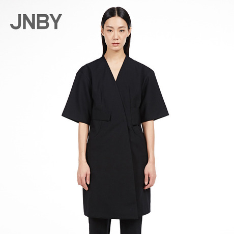 JNBY/江南布衣春装新款女式休闲时尚短袖女毛呢外套5GB22034商品大图