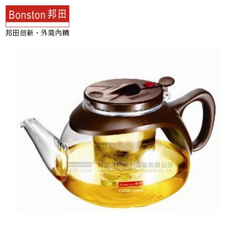 邦田G683超能壶 茶壶功夫茶具玻璃过滤泡茶壶飘逸壶 大容量1300ML