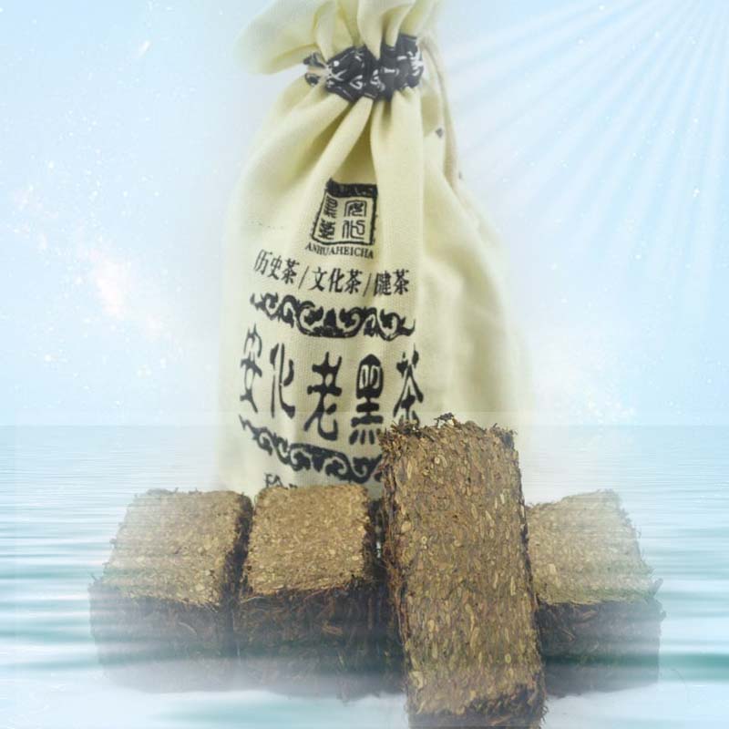 湖南安化黑茶莲花山茶厂湘安2010年陈年老黑茶金花黑茶500g袋包邮