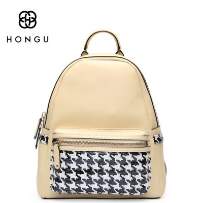 红谷女包2016新款双肩包头层牛皮旅行大容量