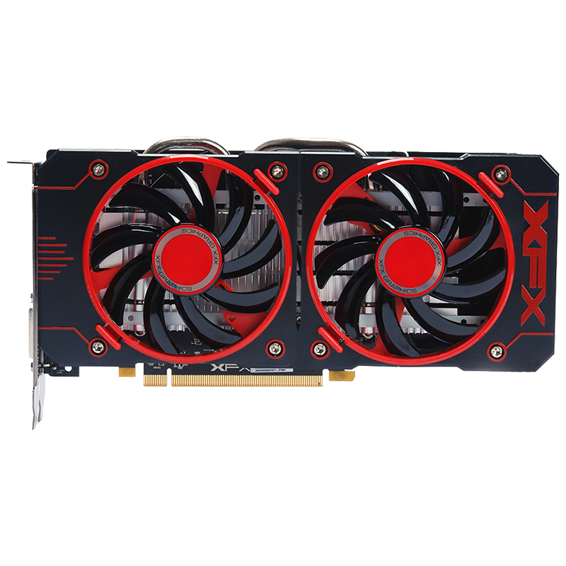 现货xfx/讯景 rx560 4g 黑狼游戏显卡128bit ddr5 超gtx1050ti