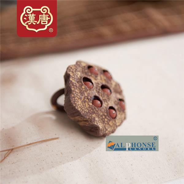 功夫茶具茶盘紫砂配件茶宠摆件茶道莲子汉唐小玩精品