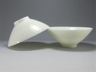 德化玉瓷 中国白瓷 象牙白玉瓷 品茗杯 斗笠杯 薄胎陶瓷茶杯 茶盏