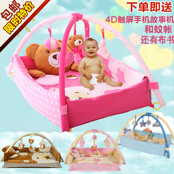 宝宝益智游戏垫爬行垫 儿童婴儿游戏毯健身架