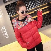 新款 印花保暖防寒加厚 羽绒服2017冬装