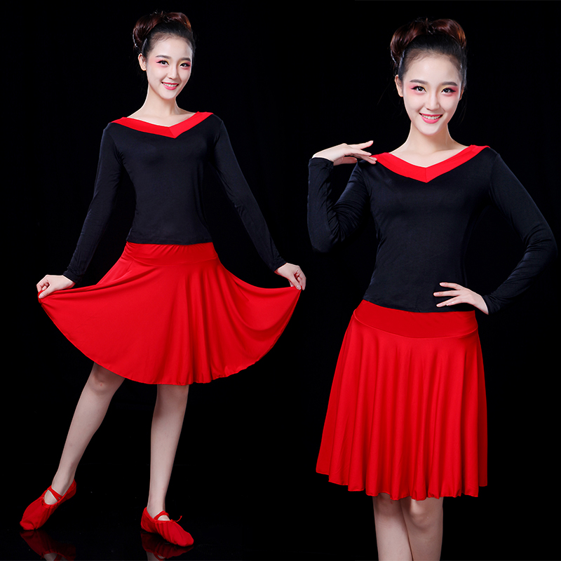 正品[广场舞现代舞]现代广场舞套装短裙评测 现