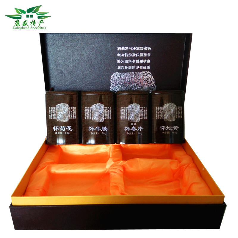 正品焦作特产怀山药怀菊花怀牛膝怀地黄 中药材精装礼盒特价包邮