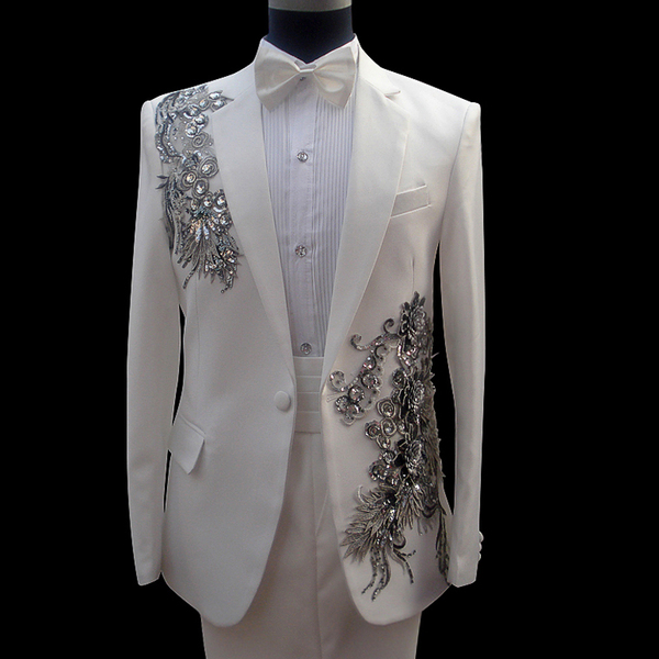 正品男礼服 新款 舞台 大合唱演出服男士 修身 