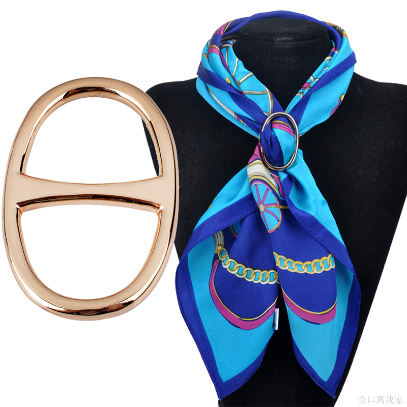 正品[三环丝巾扣]三环丝巾扣用法图解评测 三环丝巾扣使用方法图片_惠惠购物