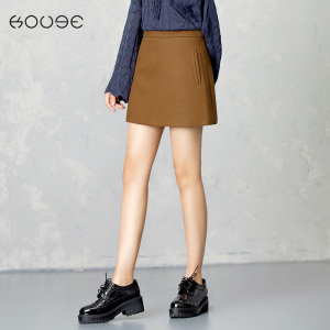 KOOGE明线呢子短裙