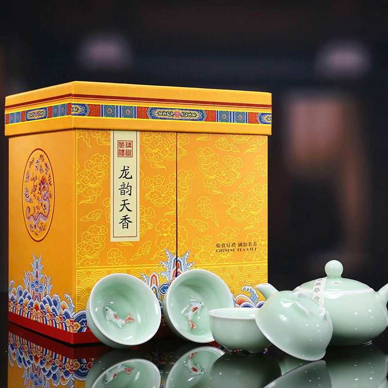 买茶送茶具 新茶 铁观音 茶叶 兰花香 500克礼盒装包邮
