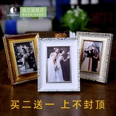 10寸A4相架画框桌摆 买2送1婚纱照片欧式创意相框摆台5寸6寸7寸8