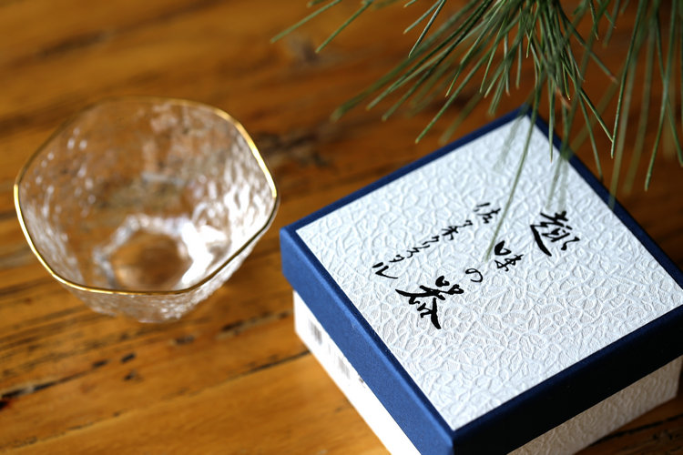 出口日本六角金边品茗杯主人杯水晶玻璃锤目纹小茶杯耐热功夫茶具