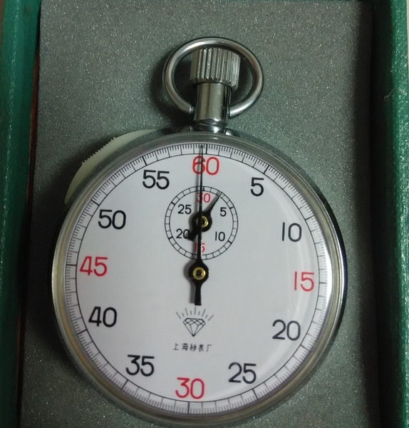 热销古董钟表 机械式上海秒表厂钻石牌秒表_易
