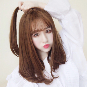 冉朵空气刘海梨花头假发