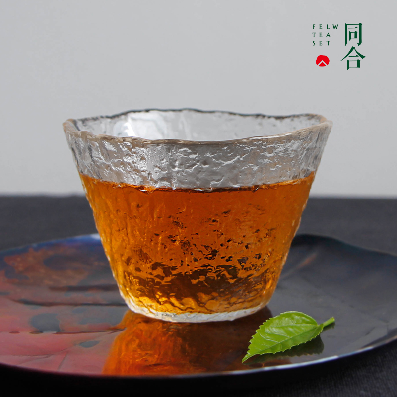 日本进口津轻初雪茶杯玻璃杯纯手工耐热玻璃酒杯品茗杯日式茶具