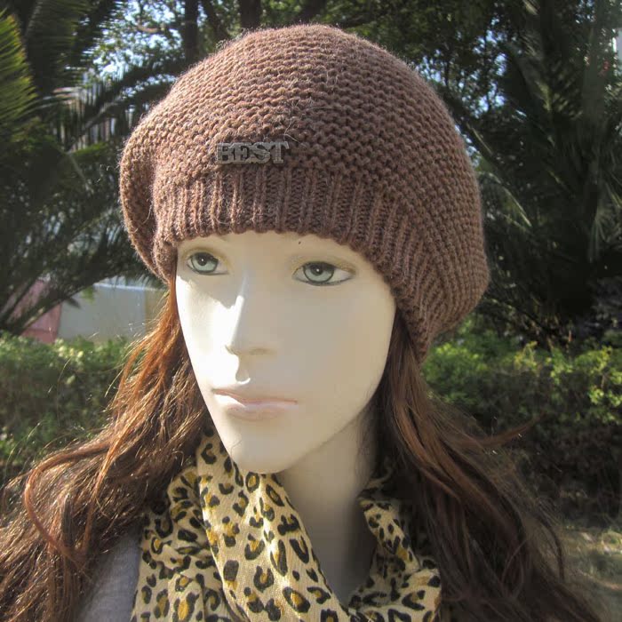 正品[贝雷帽毛线帽]毛线编织贝雷帽视频评测 毛