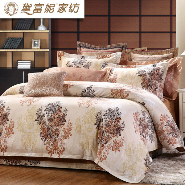 正品床上用品 黛富妮家纺磨毛四件套全棉加厚