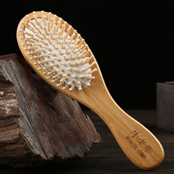 牛老爹旗舰店-气垫梳子木头黑檀木梳子家用卷