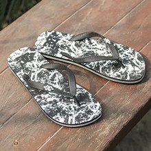 303276E 白色花色LOGO沙滩拖鞋 男士 人字拖Dcshoes DCSHOECOUSA
