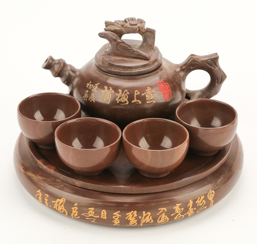 天匠木鱼石功夫茶具 礼品茶具套装 中秋节礼品送父母同事
