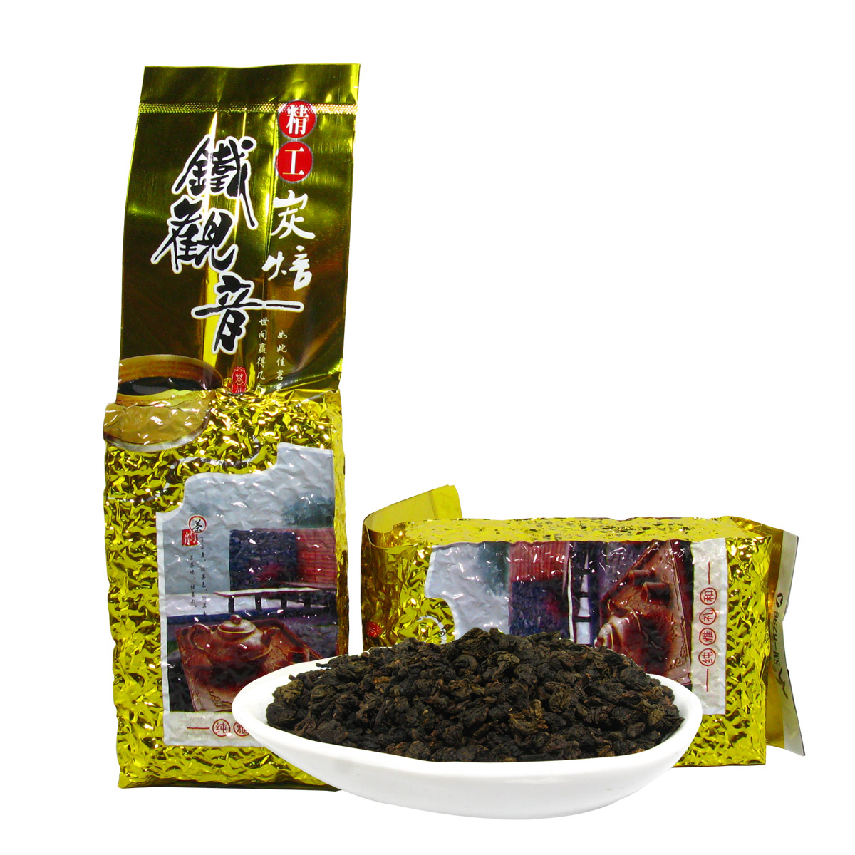 买4送1炭焙铁观音浓香型500g 安溪陈年碳培熟茶叶炭烧油切黑乌龙