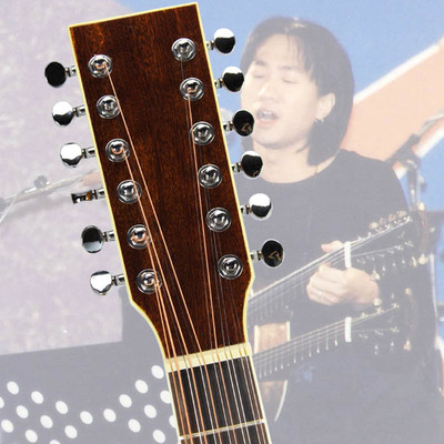 黄家驹同款云杉面板41寸十二弦电箱吉他 12弦民谣吉他