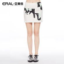 ERAL/艾莱依通勤2016夏装包臀裙短裙韩版半身裙女37023-EXAC图片
