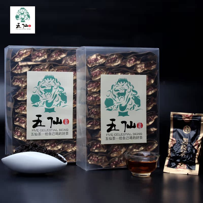 五仙 油切黑乌龙茶 高山特级黑乌龙茶叶250g 买一送一