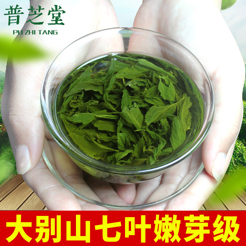 【野生七叶】普芝堂大别山绞股蓝茶七叶嫩芽级正品新茶500g