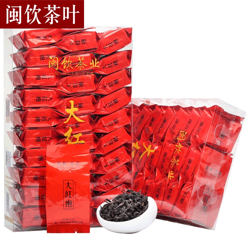 大红袍茶叶500g 武夷岩茶 闽北乌龙茶新茶 节日送礼茶叶 闽饮D350