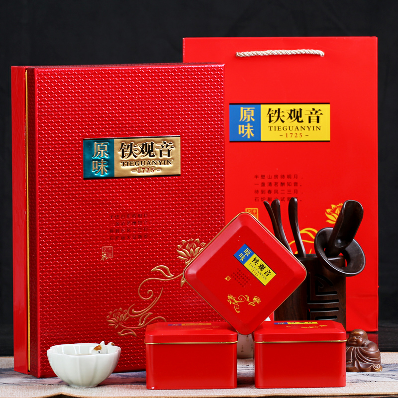 新茶 铁观音浓香型 安溪铁观音茶叶铁观音礼盒装250g