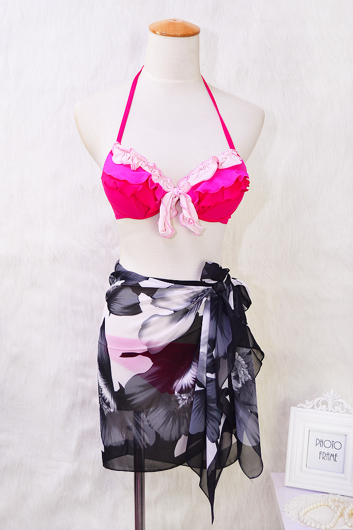 正品[泳衣披纱]泳衣披纱系法评测 泳衣 三件套 