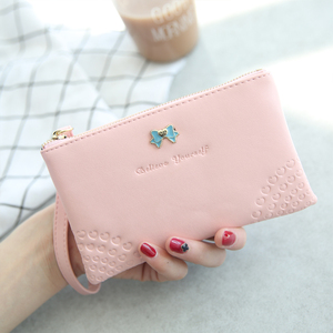 KISS ME欧美风蝴蝶结女士钱包手提包