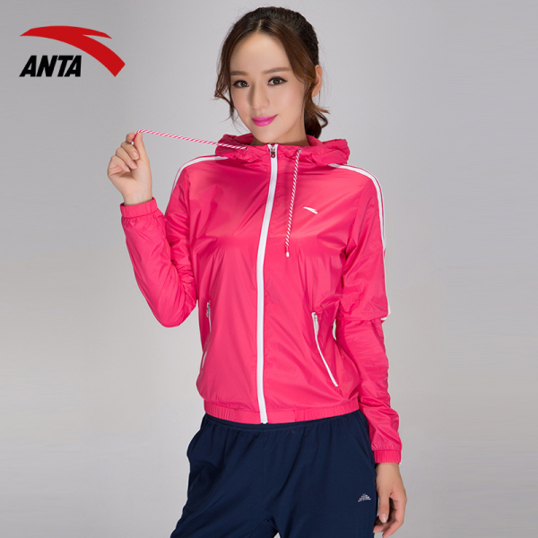 正品<em>运动</em>茄克 <em>安踏</em>女夹克 <em>运动外套女装</em> 单茄克