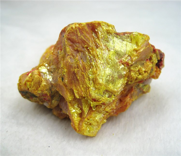 雌黄原石 三硫化二砷共生雄黄石之家矿物晶体标本 Orpiment 9301