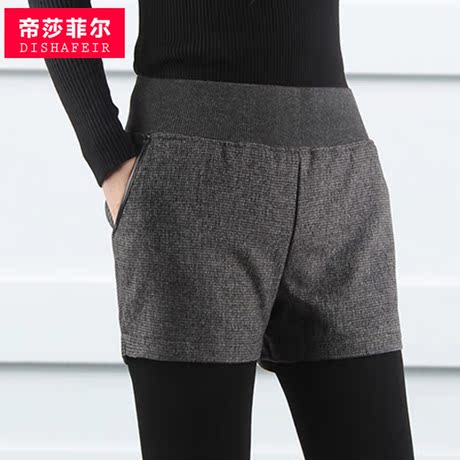 淘宝网-2014新款秋冬款外穿<em>打底短裤</em>女毛呢子