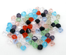 Bicone Faceted Beads 4mm 1000 5301 Mixed Glass Crystal PCs