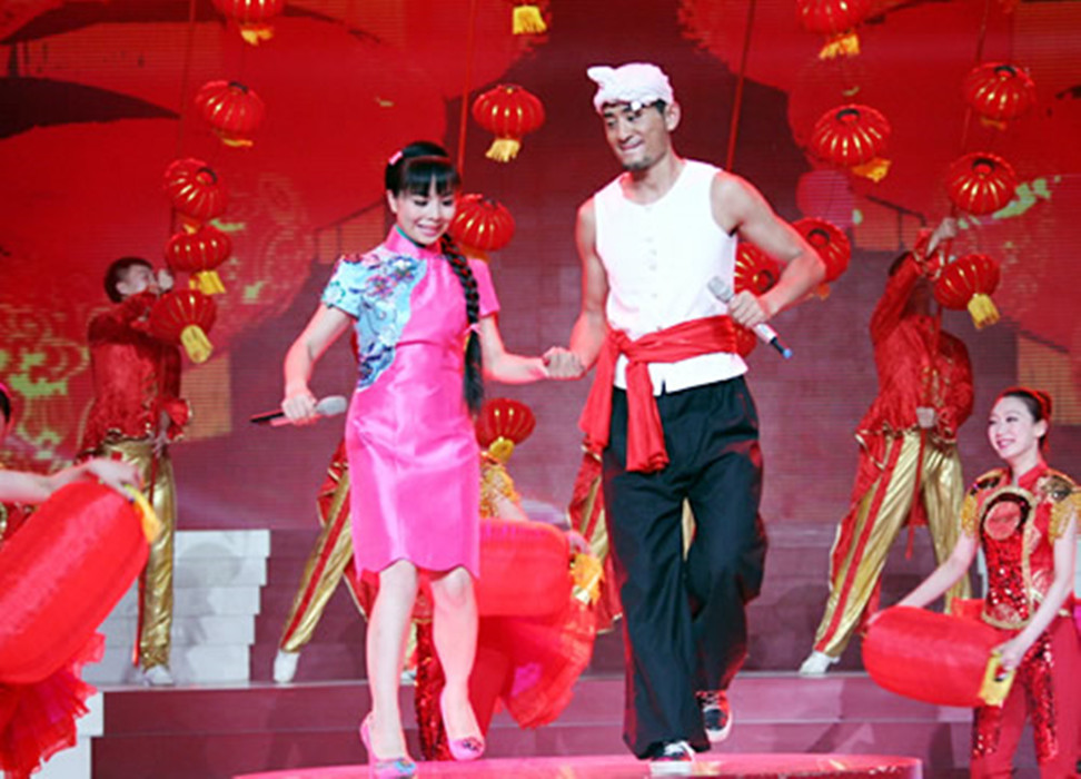 陕北民族服装农民阿宝服儿童表演服毛背心演出服民歌男女成人包邮