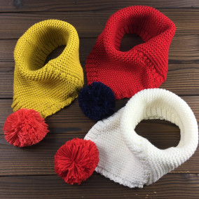 正品[毛线球围巾]大兔毛球毛线围巾评测 毛线围巾编织花样图片