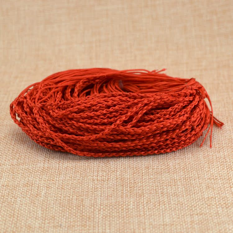 光麻花项链绳 diy手工编织项链绳玉佩蜜蜡挂绳吊坠挂绳红绳男女款